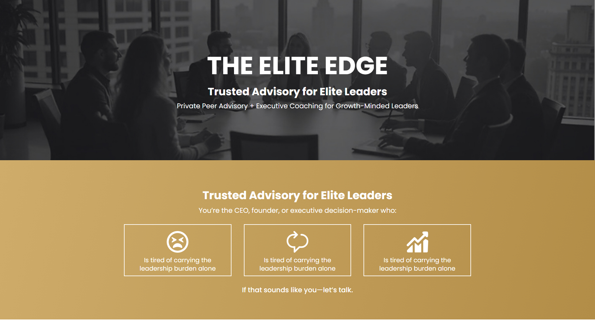 Elite Edge GHL Landing Page Development